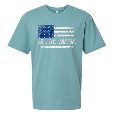 Ultra Maga Us Flag Usa Top American Ultra Mega Sueded Cloud Jersey T-Shirt