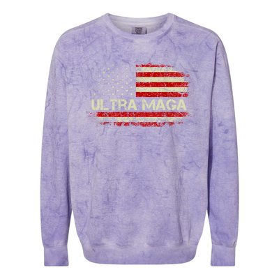 Ultra Maga Colorblast Crewneck Sweatshirt