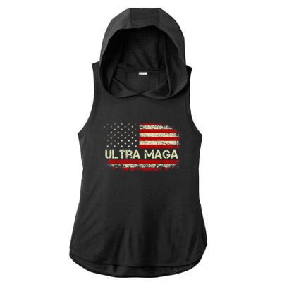 Ultra Maga Ladies PosiCharge Tri-Blend Wicking Draft Hoodie Tank