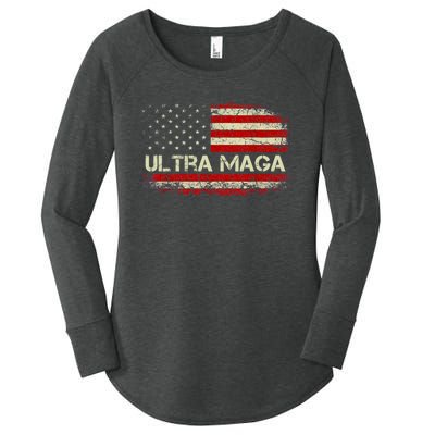 Ultra Maga Women's Perfect Tri Tunic Long Sleeve Shirt