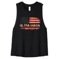 Ultra Maga Women's Racerback Cropped Tank