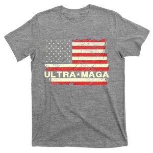 Ultra MAGA USA Flag T-Shirt