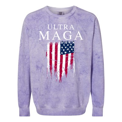 Ultra Maga Colorblast Crewneck Sweatshirt