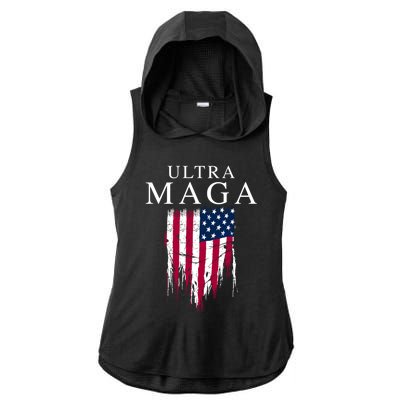 Ultra Maga Ladies PosiCharge Tri-Blend Wicking Draft Hoodie Tank