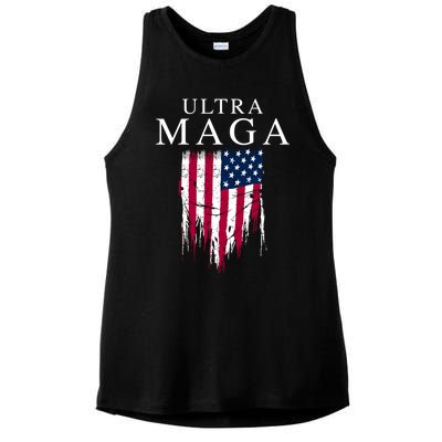 Ultra Maga Ladies PosiCharge Tri-Blend Wicking Tank