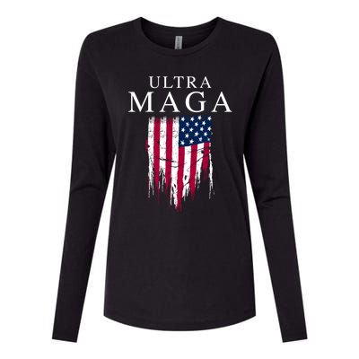 Ultra Maga Womens Cotton Relaxed Long Sleeve T-Shirt