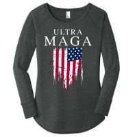 Ultra Maga Women's Perfect Tri Tunic Long Sleeve Shirt