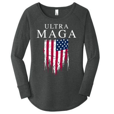 Ultra Maga Women's Perfect Tri Tunic Long Sleeve Shirt