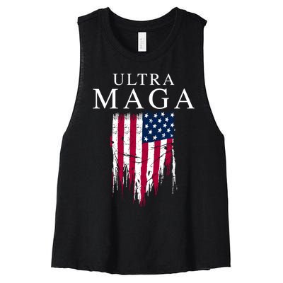 Ultra Maga Women's Racerback Cropped Tank