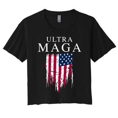 Ultra Maga Women's Crop Top Tee