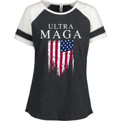 Ultra Maga Enza Ladies Jersey Colorblock Tee