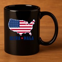Ultra Maga United States Map 11oz C Handle Ceramic Mug
