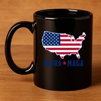 Ultra Maga United States Map 11oz C Handle Ceramic Mug