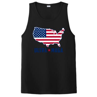 Ultra Maga United States Map PosiCharge Competitor Tank