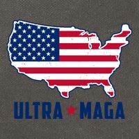 Ultra Maga United States Map Cotton Canvas Backpack