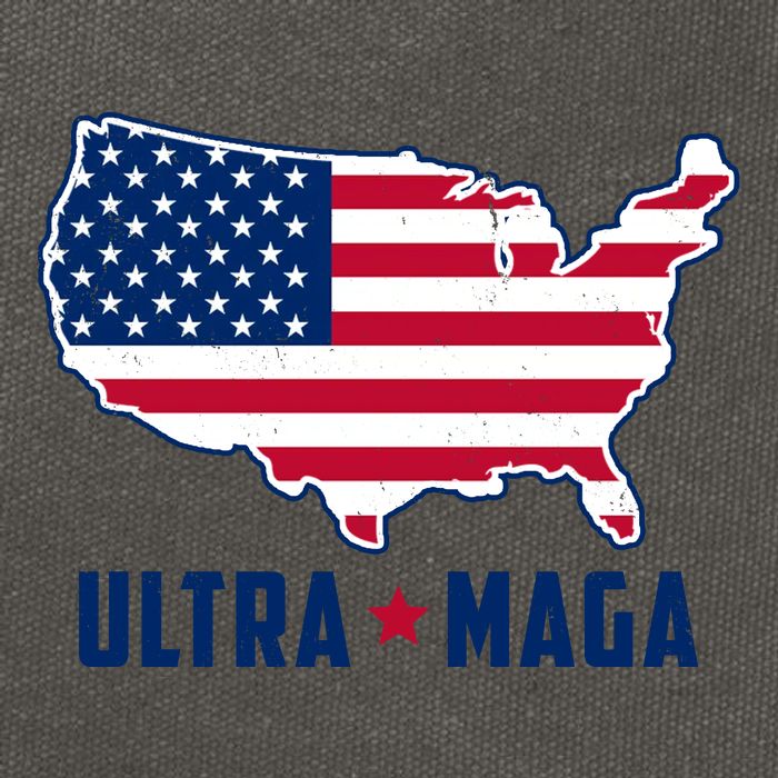 Ultra Maga United States Map Cotton Canvas Backpack