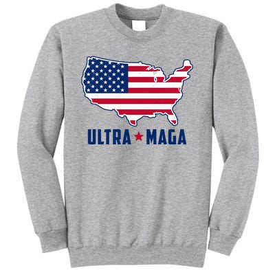 Ultra Maga United States Map Sweatshirt