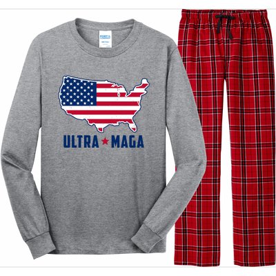 Ultra Maga United States Map Long Sleeve Pajama Set