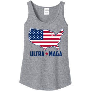 Ultra Maga United States Map Ladies Essential Tank