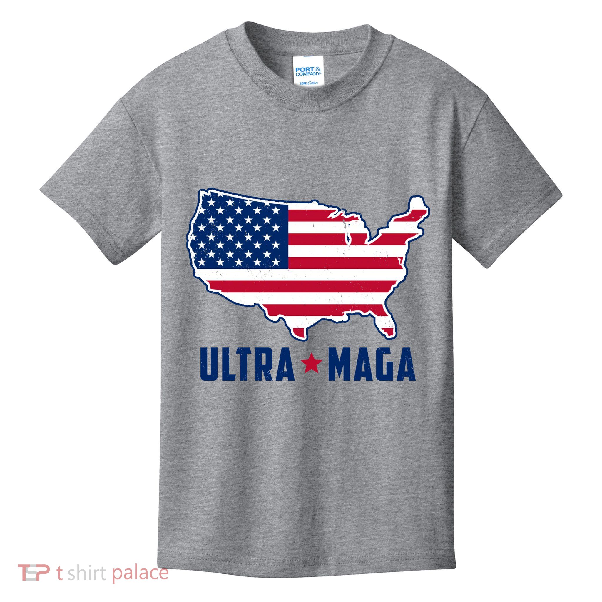 Ultra Maga United States Map Kids T-Shirt