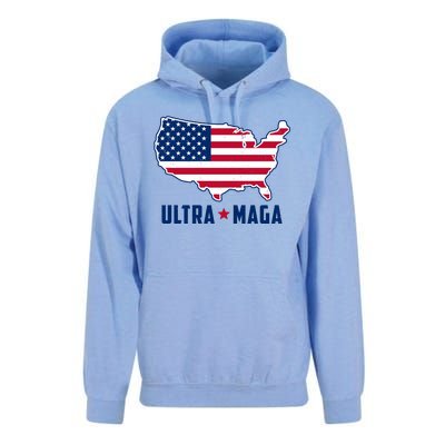 Ultra Maga United States Map Unisex Surf Hoodie