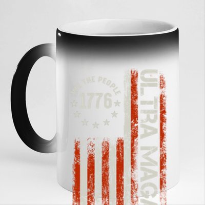 Ultra Maga 1776 We The People 11oz Black Color Changing Mug