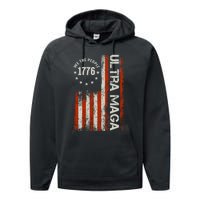 Ultra Maga 1776 We The People Performance Fleece Hoodie