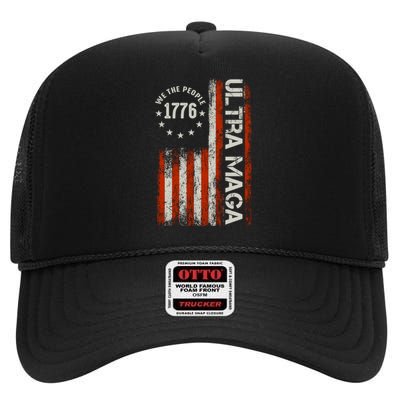 Ultra Maga 1776 We The People High Crown Mesh Back Trucker Hat