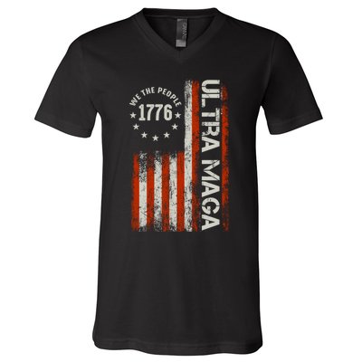 Ultra Maga 1776 We The People V-Neck T-Shirt