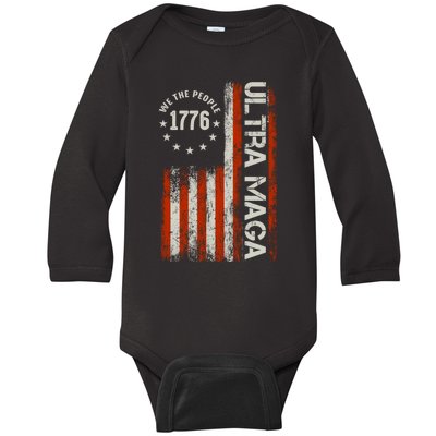 Ultra Maga 1776 We The People Baby Long Sleeve Bodysuit