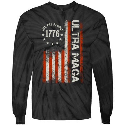 Ultra Maga 1776 We The People Tie-Dye Long Sleeve Shirt