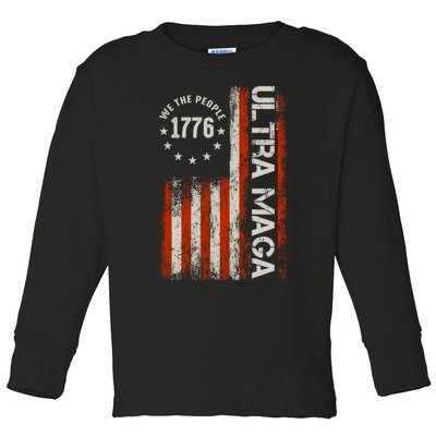 Ultra Maga 1776 We The People Toddler Long Sleeve Shirt