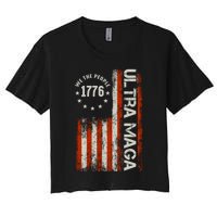 Ultra Maga 1776 We The People Women's Crop Top Tee