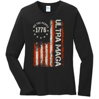 Ultra Maga 1776 We The People Ladies Long Sleeve Shirt