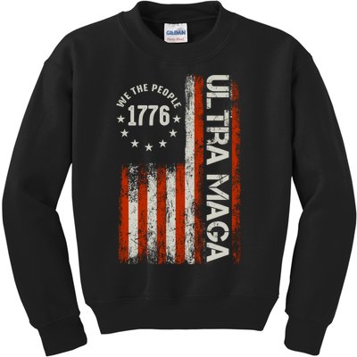 Ultra Maga 1776 We The People Kids Sweatshirt