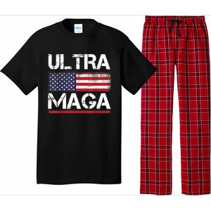 Ultra Maga US Flag American Flag 1 Pajama Set