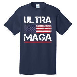 Ultra Maga US Flag American Flag 1 Tall T-Shirt