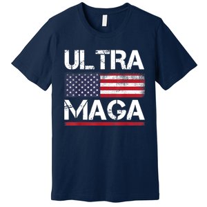 Ultra Maga US Flag American Flag 1 Premium T-Shirt