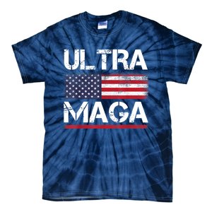 Ultra Maga US Flag American Flag 1 Tie-Dye T-Shirt