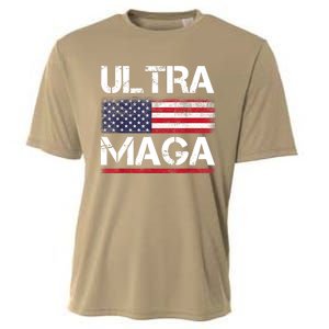 Ultra Maga US Flag American Flag 1 Cooling Performance Crew T-Shirt