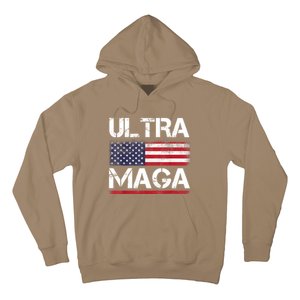 Ultra Maga US Flag American Flag 1 Hoodie