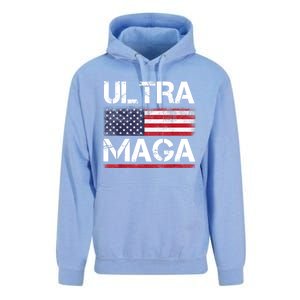 Ultra Maga US Flag American Flag 1 Unisex Surf Hoodie