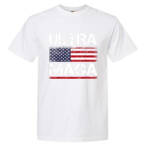 Ultra Maga US Flag American Flag 1 Garment-Dyed Heavyweight T-Shirt