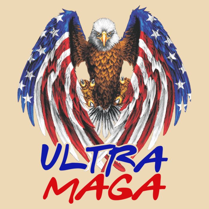 Ultra Maga USA Eagle Drawstring Bag