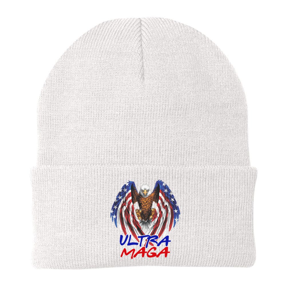 Ultra Maga USA Eagle Beanie