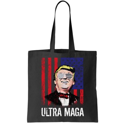 Ultra MAGA USA Flag Parody Trump 2024 Anti Biden Bag
