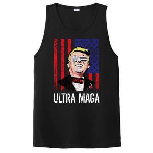 Ultra MAGA USA Flag Parody Trump 2024 Anti Biden PosiCharge Competitor Tank