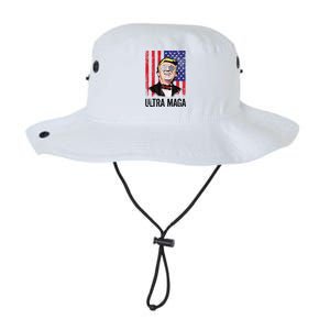 Ultra MAGA USA Flag Parody Trump 2024 Anti Biden Legacy Cool Fit Booney Bucket Hat