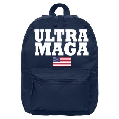 Ultra Maga United Staes Flag 16 in Basic Backpack