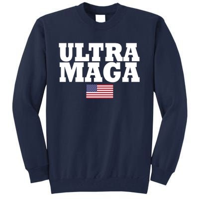 Ultra Maga United Staes Flag Tall Sweatshirt